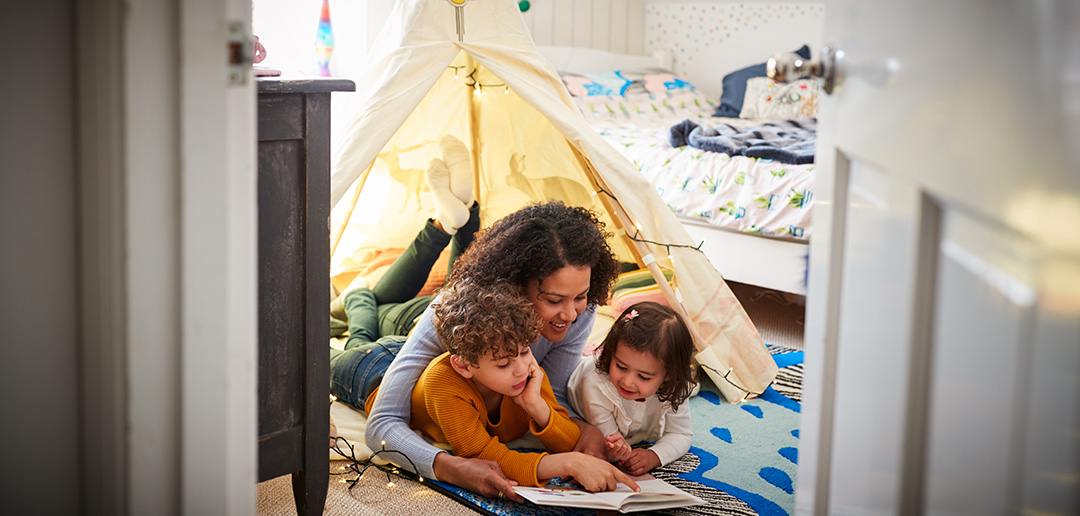family-reading-safe-secure Family reading safe secure
