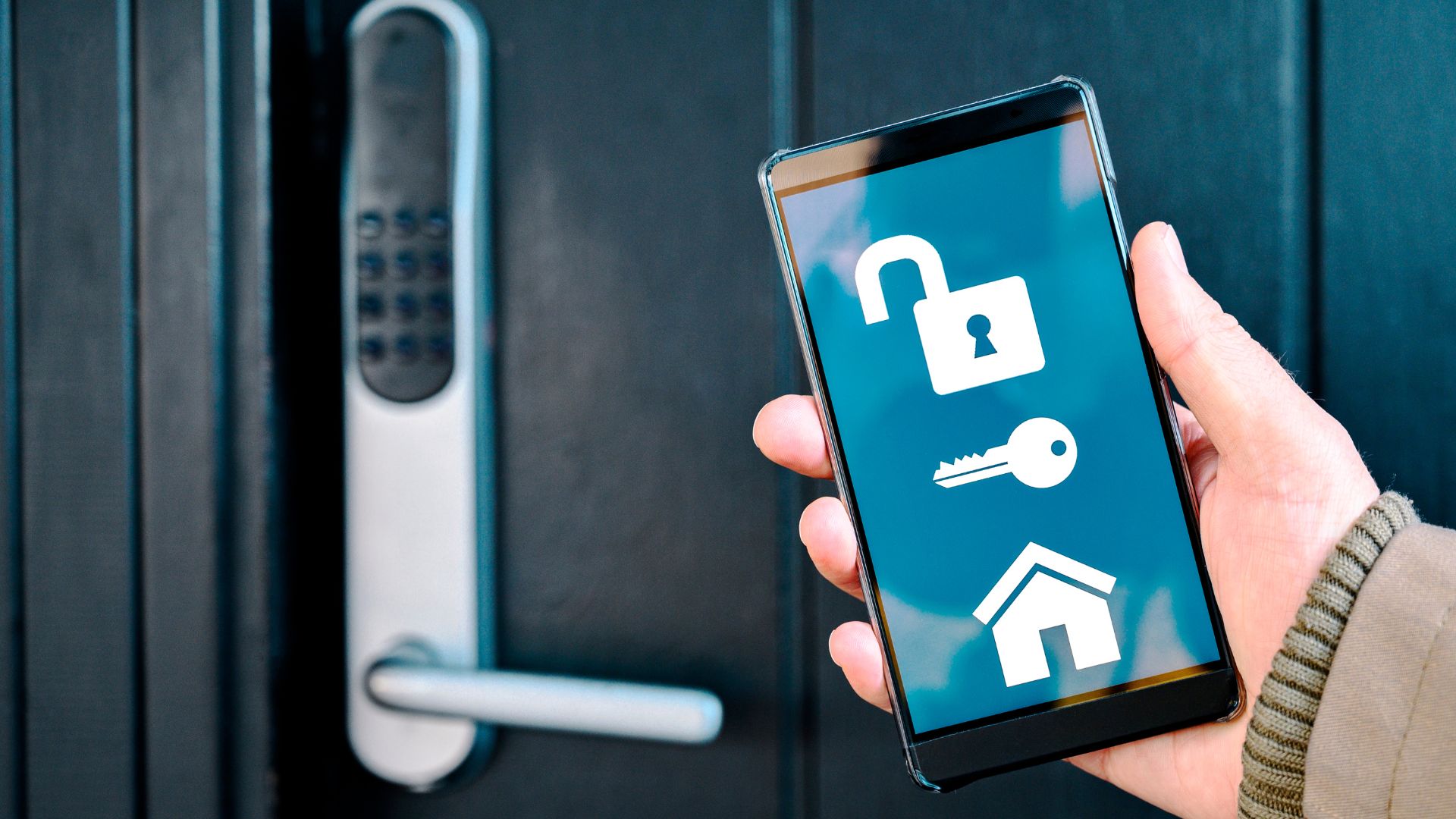securehomefrontdoorphoto Automated door locks
